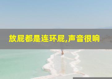 放屁都是连环屁,声音很响