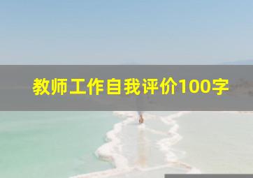 教师工作自我评价100字