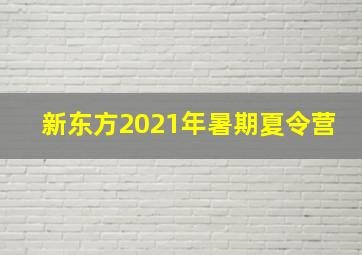 新东方2021年暑期夏令营