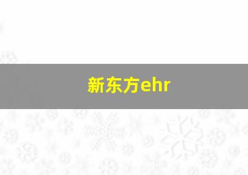 新东方ehr