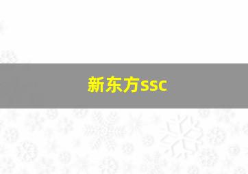 新东方ssc