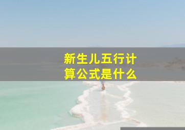 新生儿五行计算公式是什么