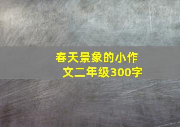 春天景象的小作文二年级300字