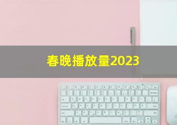 春晚播放量2023