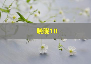 晓晓10