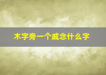 木字旁一个戚念什么字