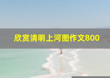 欣赏清明上河图作文800