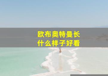 欧布奥特曼长什么样子好看