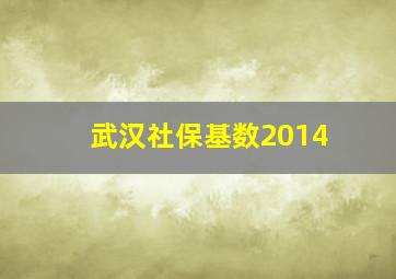 武汉社保基数2014