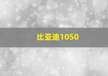 比亚迪1050