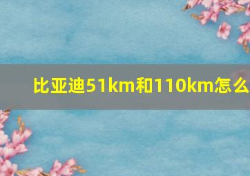 比亚迪51km和110km怎么选