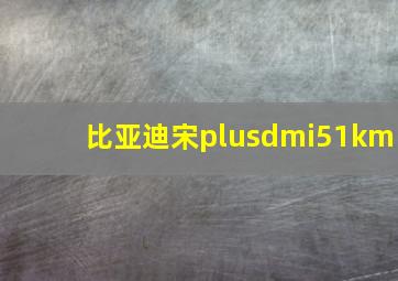 比亚迪宋plusdmi51km