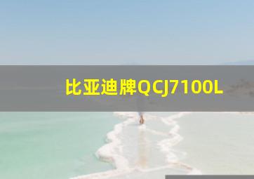 比亚迪牌QCJ7100L