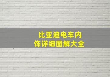 比亚迪电车内饰详细图解大全