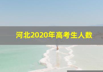 河北2020年高考生人数