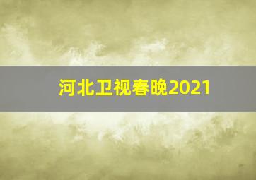 河北卫视春晚2021