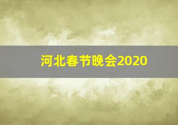 河北春节晚会2020