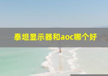 泰坦显示器和aoc哪个好