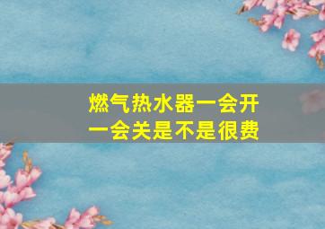 燃气热水器一会开一会关是不是很费