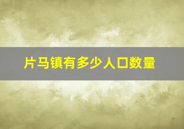 片马镇有多少人口数量