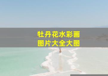 牡丹花水彩画图片大全大图