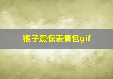 猴子震惊表情包gif