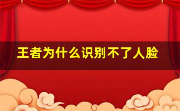 王者为什么识别不了人脸