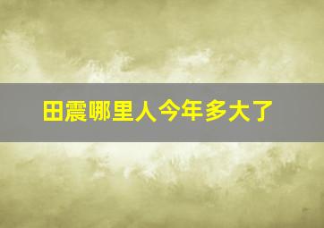 田震哪里人今年多大了