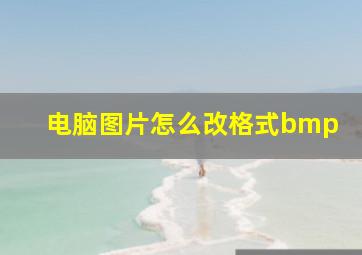 电脑图片怎么改格式bmp