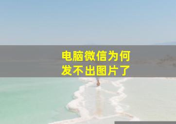 电脑微信为何发不出图片了