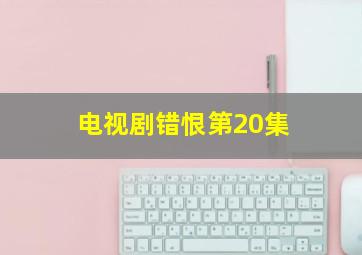 电视剧错恨第20集