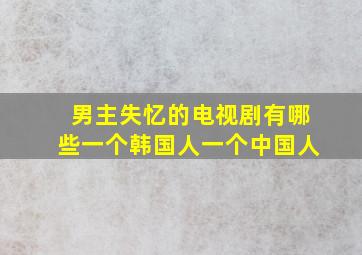 男主失忆的电视剧有哪些一个韩国人一个中国人