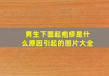 男生下面起疱疹是什么原因引起的图片大全