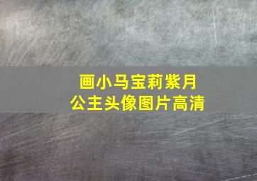 画小马宝莉紫月公主头像图片高清