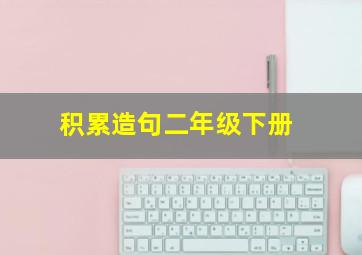 积累造句二年级下册