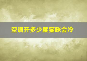 空调开多少度猫咪会冷