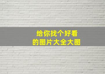 给你找个好看的图片大全大图