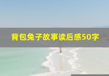 背包兔子故事读后感50字