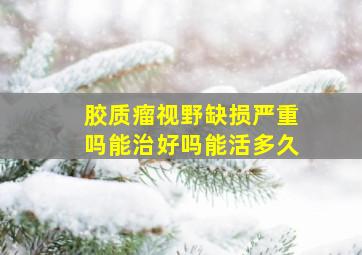 胶质瘤视野缺损严重吗能治好吗能活多久