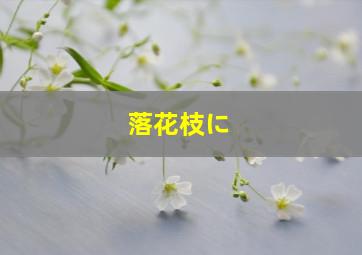 落花枝に