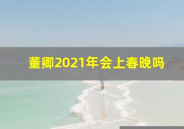 董卿2021年会上春晚吗