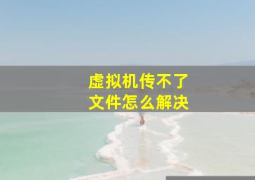 虚拟机传不了文件怎么解决