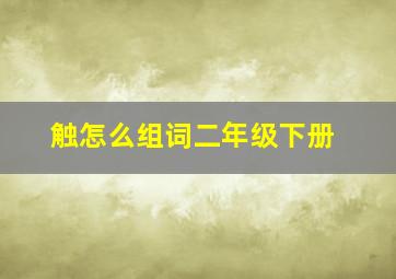 触怎么组词二年级下册