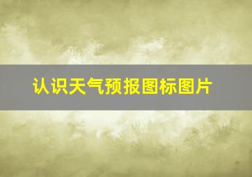 认识天气预报图标图片