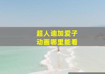 超人迪加爱子动画哪里能看