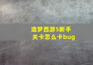 造梦西游5新手关卡怎么卡bug