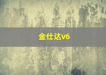 金仕达v6