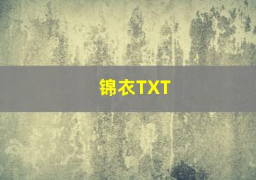 锦衣TXT