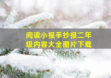 阅读小报手抄报二年级内容大全图片下载