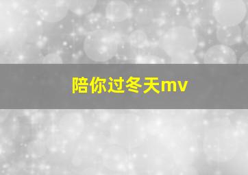 陪你过冬天mv